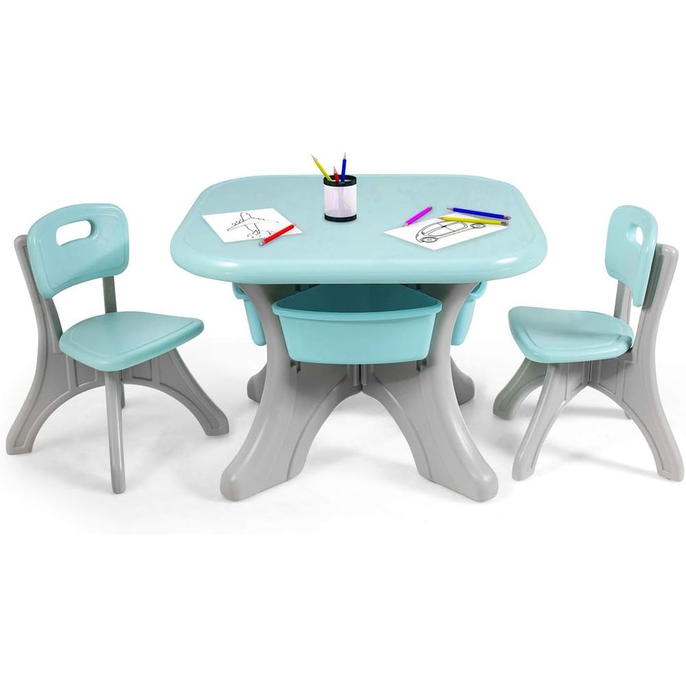 Kids Table and Chairs, 3 PCS A - Kids Outdoor Chair And Table recension och pris