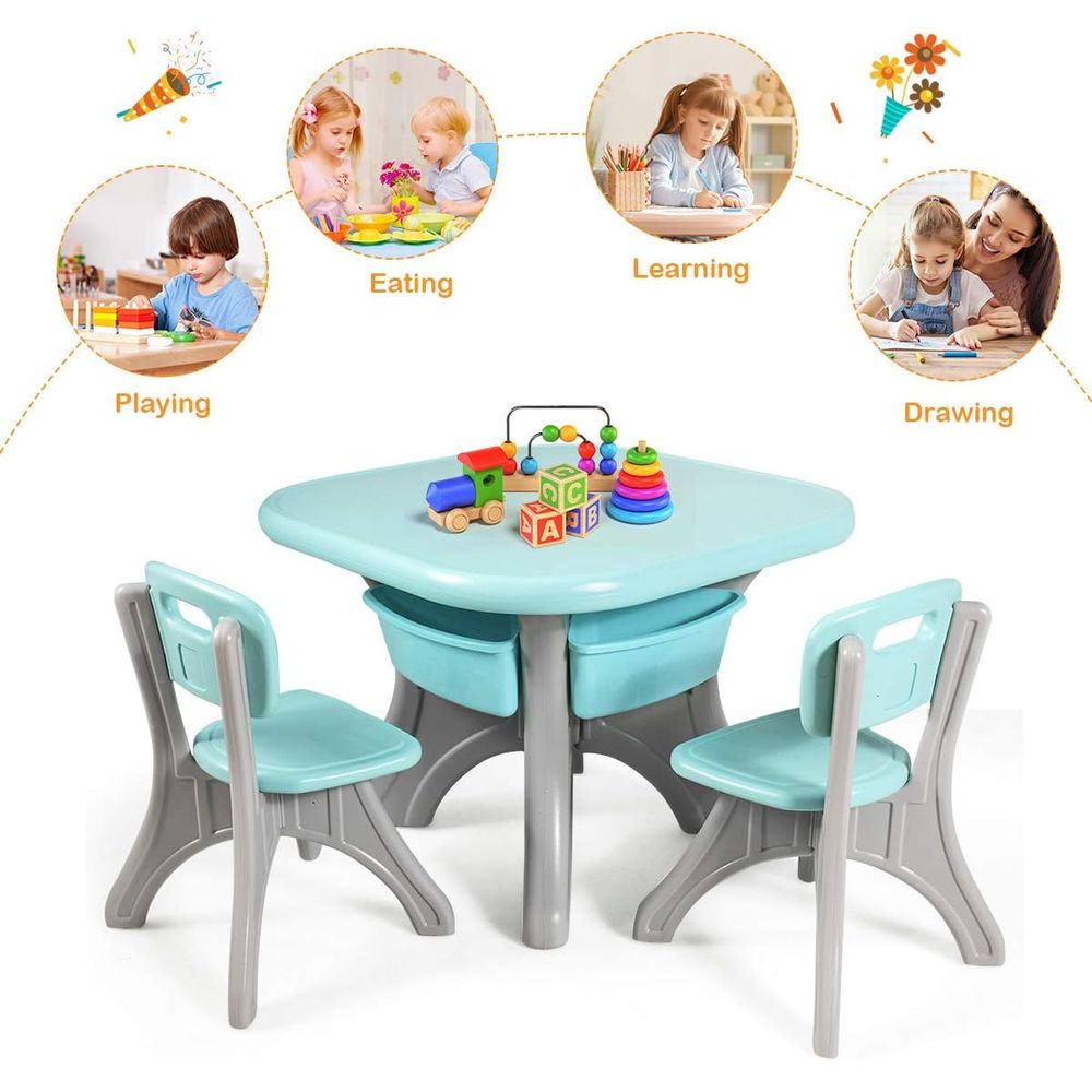 Kids Table and Chairs, 3 PCS A - Kids Outdoor Chair And Table recension och pris