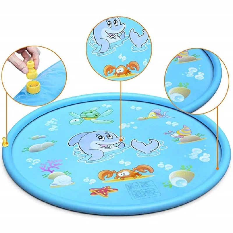 100/170cm Kids Inflatable Wate - Slip Slide Water Mat recension och pris