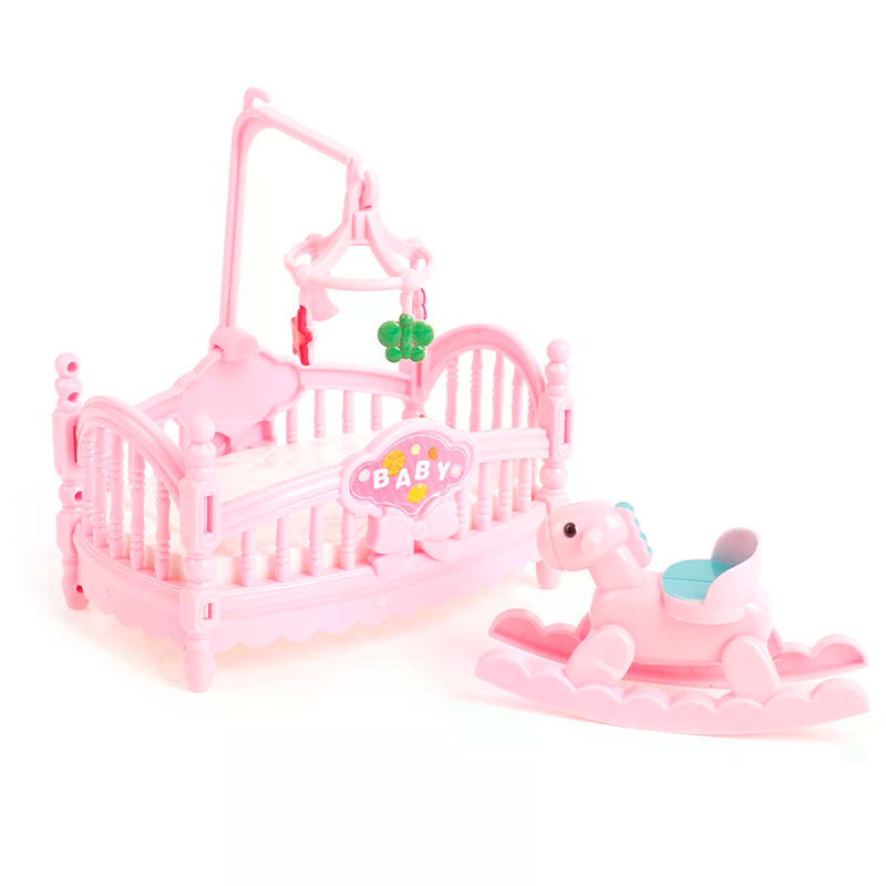 Miniature Crib Wooden Horse Se - Kids Outdoor Chair And Table recension och pris