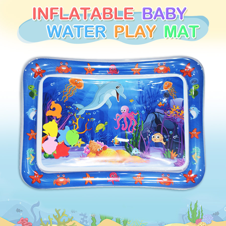 Baby Water Play Mat Inflatable - Slip Slide Water Mat recension och pris