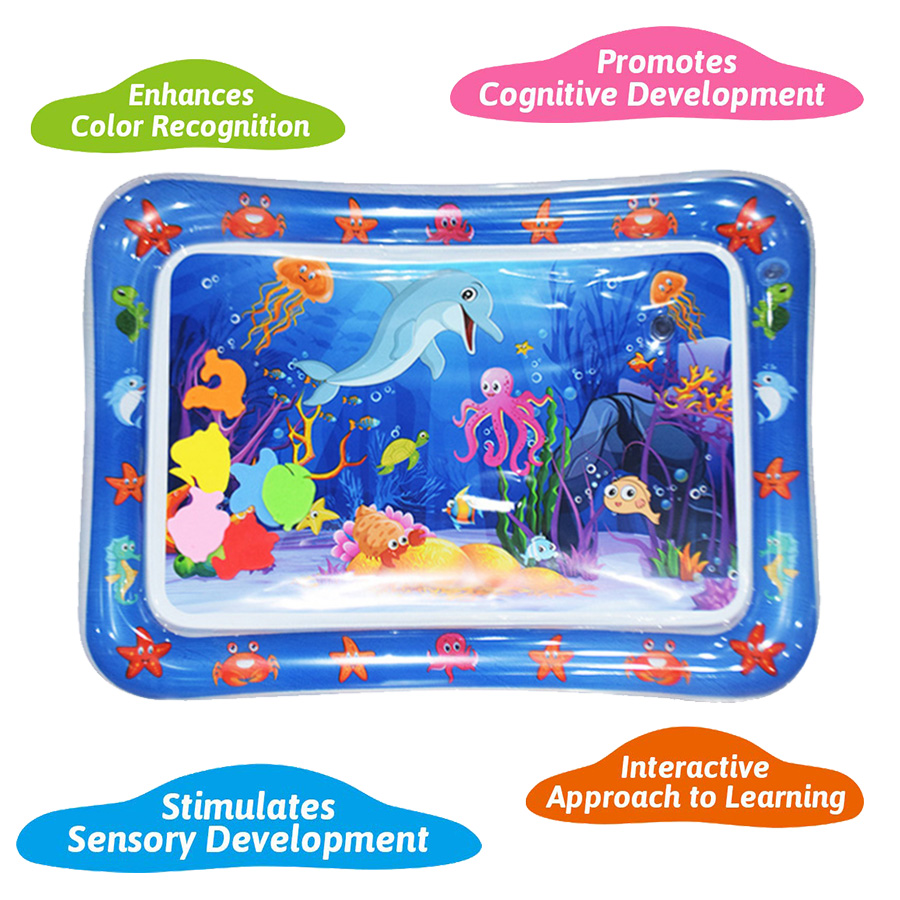 Baby Water Play Mat Inflatable - Slip Slide Water Mat recension och pris