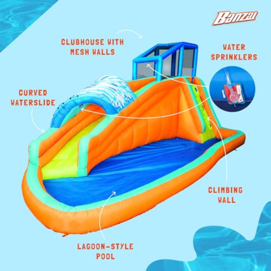 Outdoor aqua lagoon water slid - Kids Outdoor Tunnel recension och pris