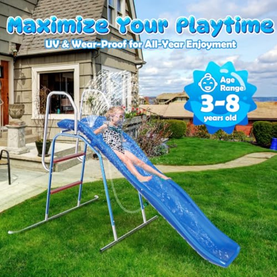 Backyard water slide for kids: - Kids Outdoor Zone recension och pris