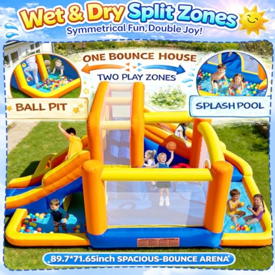 Outdoor bounce house water sli - Kids Outdoor Zone recension och pris
